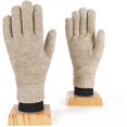 thumbnail image 5 of Guantes de invierno para mujer Pantalla táctil Doble capa Elástico Forro de punto térmico Guantes cálidos para clima frío, 5 of 5
