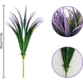 thumbnail image 5 of 6Pcs Artificial Grass Fake Plants 17.3in 16 Leaves Outdoor Fake Grass UV Resistant Greenery Plastic Plants for Home Window Garden Office Patio Hanging Planter Pathway Front Porch Decor, 5 of 5