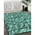 thumbnail image 2 of Ahgly Company Indoor Rectangle Patterned Turquoise Green Area Rugs, 2' x 4', 2 of 6