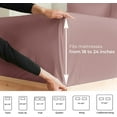 thumbnail image 4 of CGK Linens 6-Piece Extra Deep Pocket Sheet Set With Extra Matching Pillowcases - King Size Bed Sheets Fits 18"-24" Mattresses, Mauve, 4 of 7