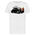 thumbnail image 1 of Smartprints Mens Graphic Tee - Vintage Hot Rod And Pump Station - Regular Fit 100% Cotton, 1 of 2