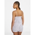 thumbnail image 3 of No Boundaries Cami Top and Bloomer Shorts Sleep Set, 2-Piece, Women's XS-XXL, 3 of 5