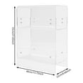 thumbnail image 4 of ToppiJoy Modern 3-tier Side Table, Narrow End Table for Small Spaces, Narrow Acrylic Side Table Rectangular Clear, 4 of 22