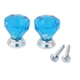 thumbnail image 1 of 2 Piezas De Diamante, Gabinete De De Cristal, Puerta, Cajón, , Peril, Azul Baoblaze Perilla de puerta del gabinete, 1 of 6