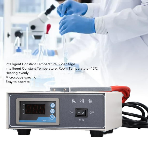 Etapa De Control De Temperatura Para Microscopio 75W – Calentador De Portaobjetos Digital Para Inseminación Porcina