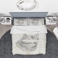 thumbnail image 3 of Designart 'Wolf Wild and Beautiful III' Farmhouse Duvet Cover Set, 3 of 4