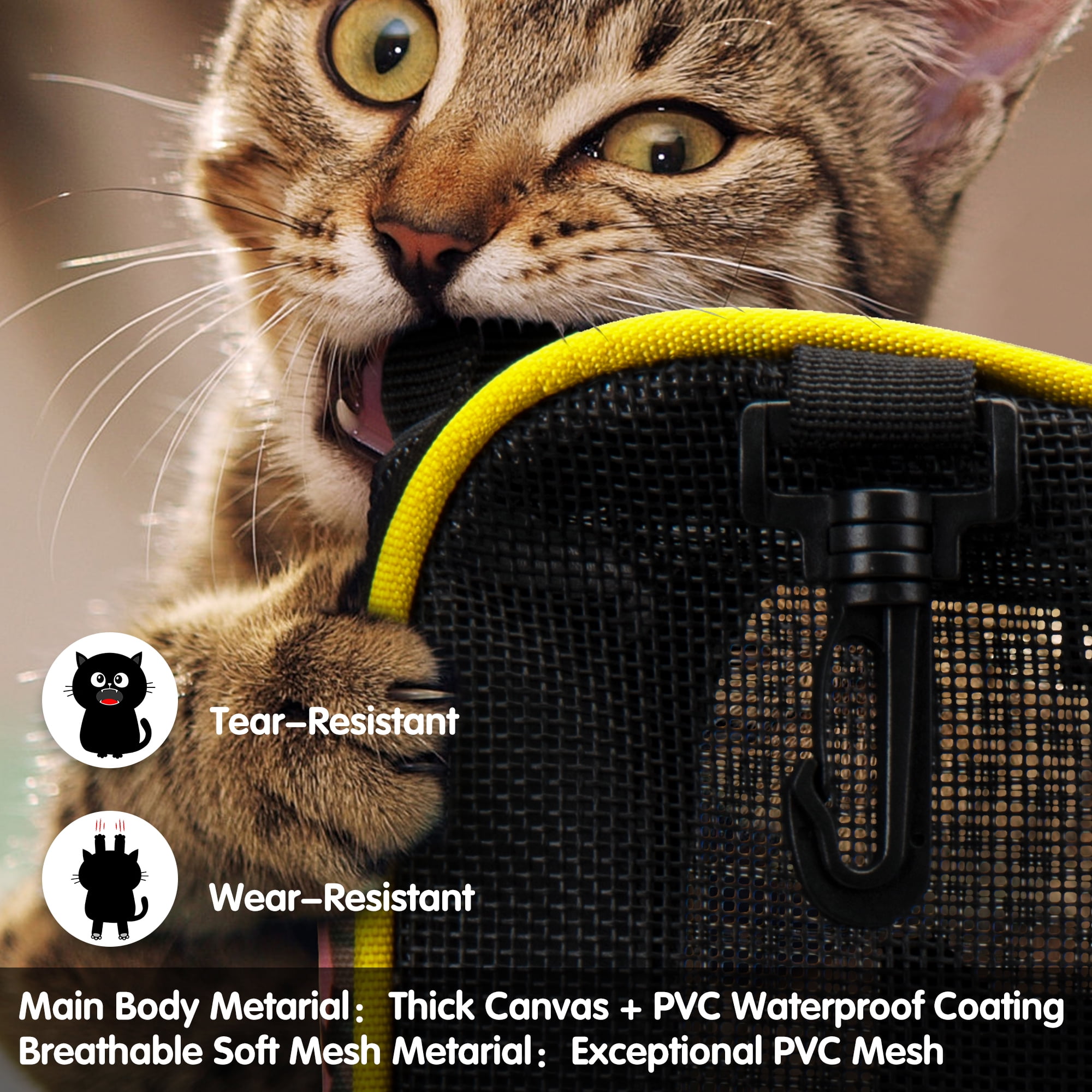 Large expandable cat carrier for travel – Meowgicians™