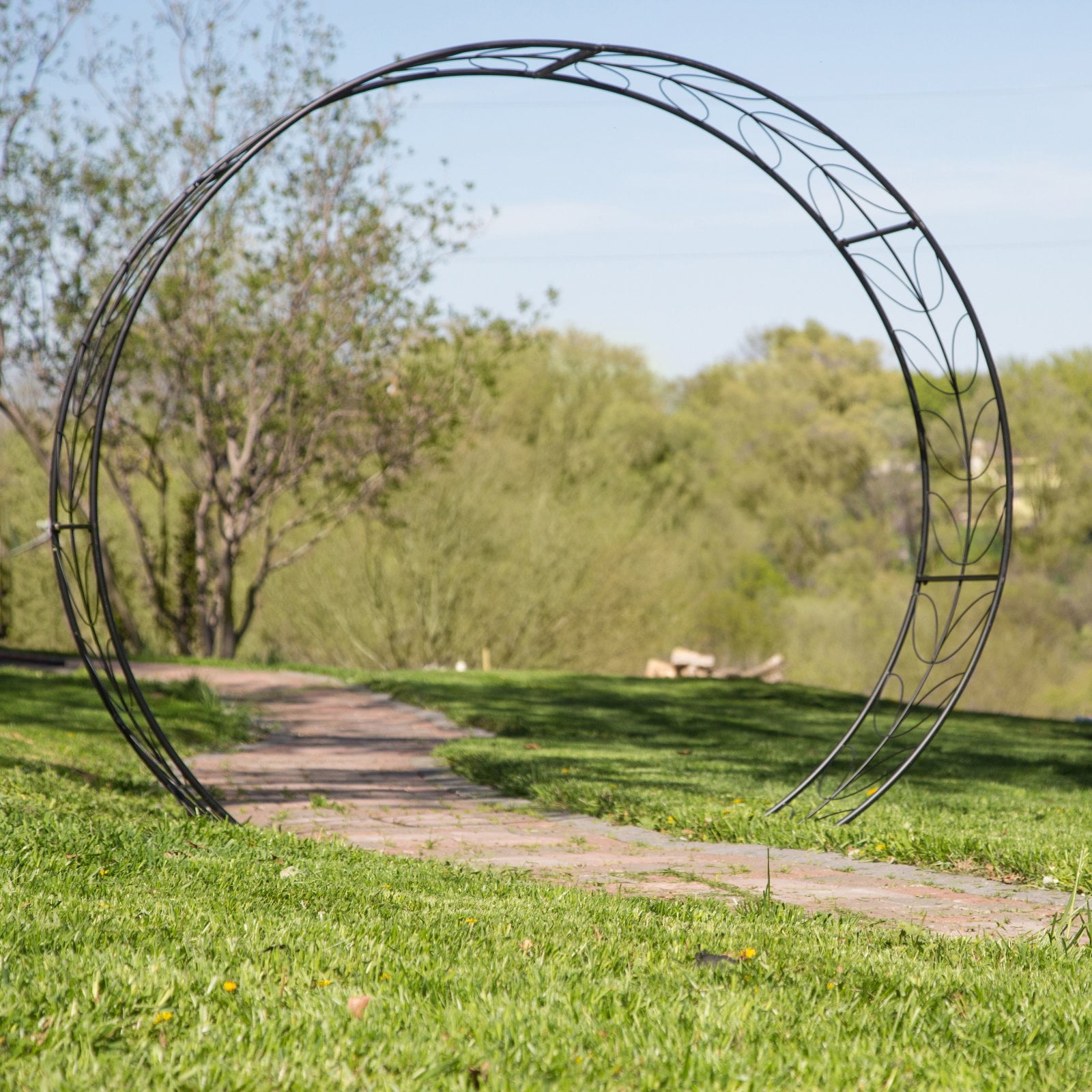 Belham Living Metal Tunnel Garden Arbor by
