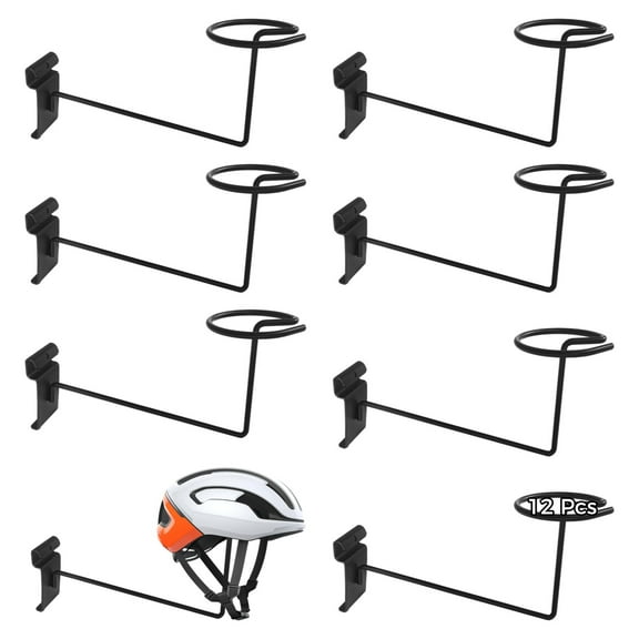 12 Pcs Hat Gridwall Hooks, Hat Display Racks, Metal Hat Shelves, Black Stainless Steel, Ideal for Retail Store and Home Closet, Multifunctional Gridwall Shelves
