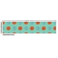 thumbnail image 3 of Ambesonne Atomic Fabric by the Yard Upholstery, Grunge Circles Sketch Lines, 1 Yard, Seafoam Burnt Orange, 3 of 5