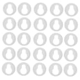 thumbnail image 4 of TEHAUX Round Keyhole White Round for Frame Accessories 50Pcs 1.90X1.90X0.70In, 4 of 8