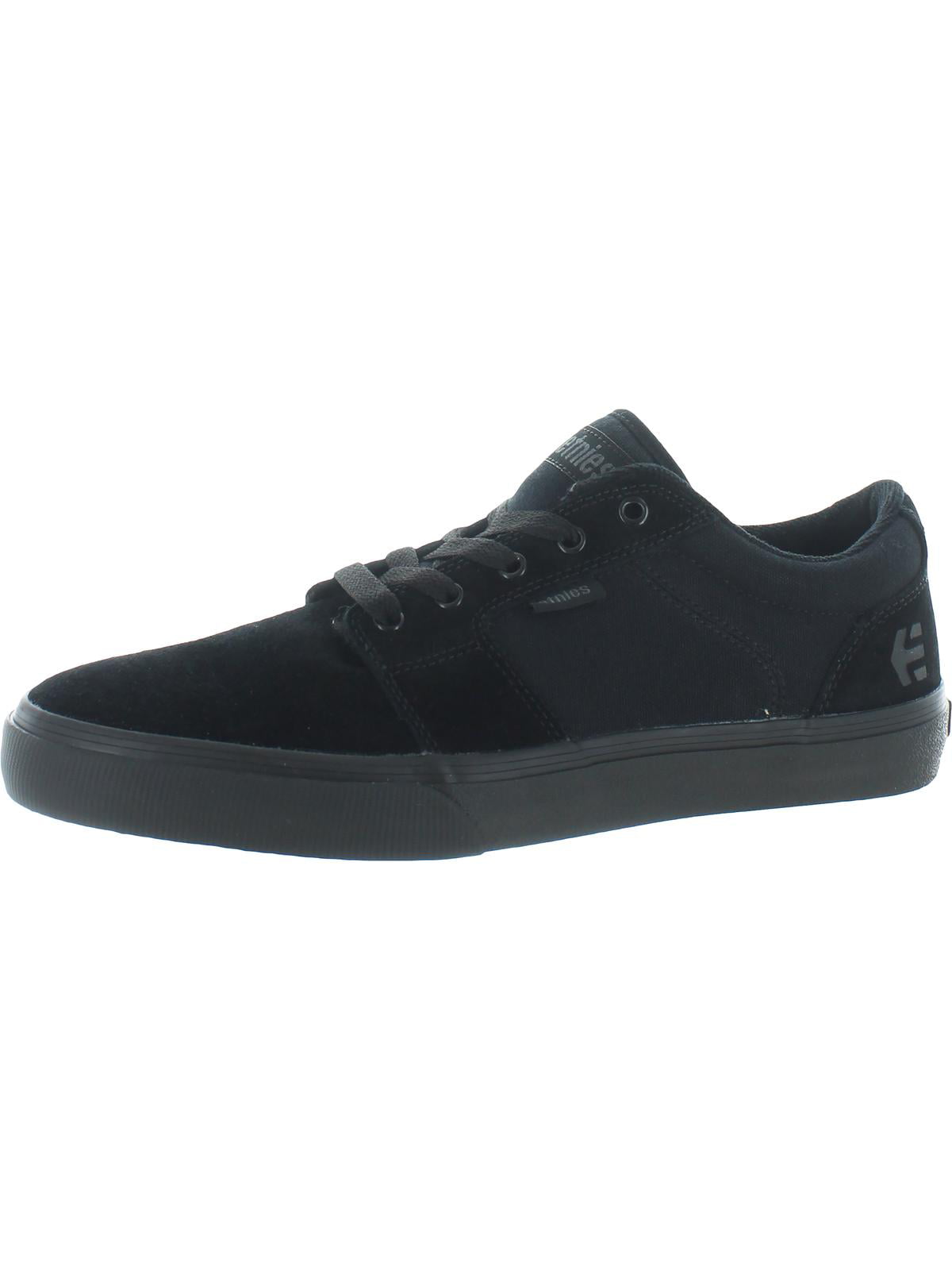 ETNIES Barge LS Trainer Sneaker Skate Board Shoes Black Size 9.5 New 