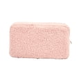 thumbnail image 5 of Cosmetic Bag Plush Fabric Toiletry Bag for Cosmetics Business ing Pink, 5 of 8