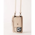 thumbnail image 7 of Holstere Ultra-Durable Pebbled Cream Genuine Leather iPhone Case Crossbody Purse w/ Expanded Card Pocket - iPhone 14 Plus, 7 of 7