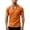 Saffron, variant on Zimjoy Men's Linen Shirts Loose Fit V-Neck Short Sleeve Tee Shirts Textured Solid Color Casual Streetwear Basic Tee Army Green L