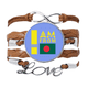 thumbnail image 1 of Soy de Bangladesh Pulsera de cuero Negro trenzado pulsera de cuerda de amor Unbranded M, 1 of 3