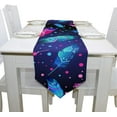 thumbnail image 4 of Coolnut Table Runner 13"x90", Bird Feathers Washable Table Cloth Runner for Holiday Home Wedding Table Top Decoration, 4 of 5