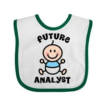 Inktastic Future Analyst Boys Baby Bib