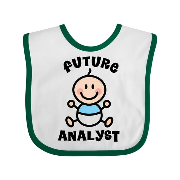 Inktastic Future Analyst Boys Baby Bib