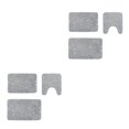 thumbnail image 1 of Injueey Alfombrilla de baño antideslizante supersuave de poliéster, duradera y fácil de limpiar, antideslizante y se puede mecanizar en 3D gris piedra 3D 2Conjunto, 1 of 6