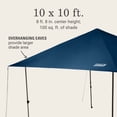 thumbnail image 2 of Coleman Flex 'N Go 10x10 Pop Up Canopy Tent for Outdoor Shelter, Sapphire, 2 of 6