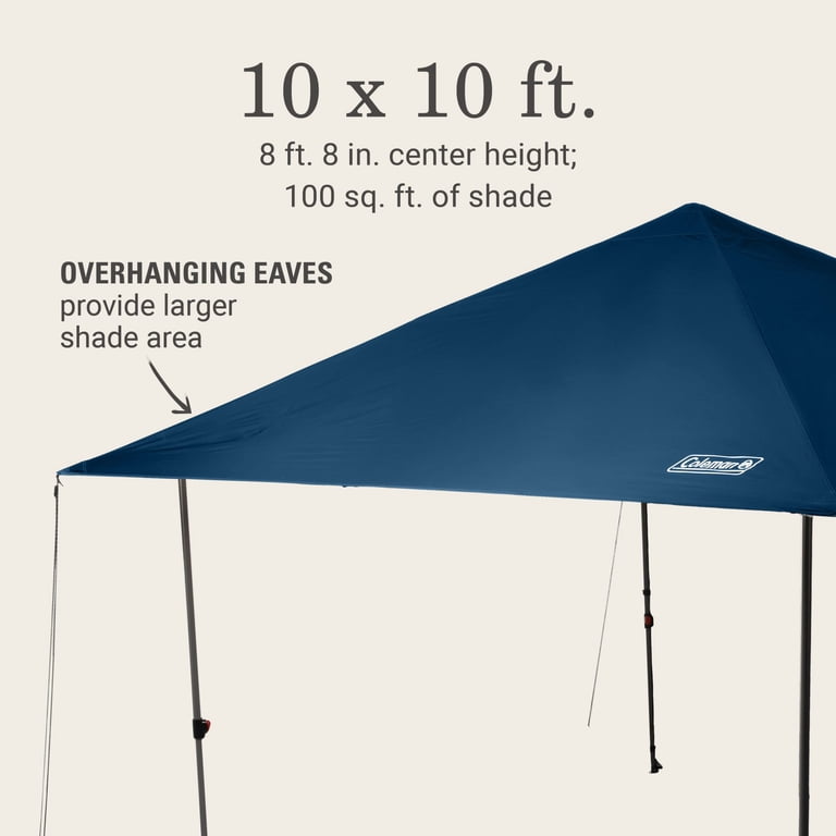 Coleman Flex 'N Go 10x10 Pop Up Canopy Tent for Outdoor Shelter