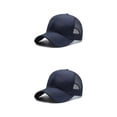thumbnail image 4 of VONKY Adjustable Summer Thin Baseball Cap Breathable Comfortable Sporty Style Sun Protection Fashionable navy blue 2Set, 4 of 6