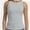 Blue, variant on Women's Ribbed Sleeveless Crew Neck Summer Top Casual Basic Strap Tank Top