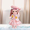 thumbnail image 4 of 1:12 Baby Doll Girls Baby Beautiful Dress Up 3D Eyes Juego De Roles Juguetes B Sunnimix muñeca de silicona, 4 of 8