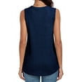 thumbnail image 3 of FIUFY Womens Tank Tops Summer Casual Sleeveless Cute Twist Knot Shirt Blouse Tunics, 3 of 4