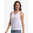 thumbnail image 2 of Women's Summer V Neck Tank Top Basic Sleeveless Casual Fit Shirts, 2 of 6