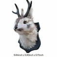 thumbnail image 2 of Designice Handcrafted Faux Fur Rabbit Deer Head Wall Mount,Easter-Themed 3D Animal Taxidermy Sculpture for Living Room, 2 of 6