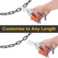 thumbnail image 4 of Plastic Chain Links, 1.9-Inch 25 Foot Barrier Chain with S-hooks, Black, 4 of 7