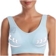 thumbnail image 6 of ylioge S-4X Plus Size Sports Bras for Women No Underwire Push Up Tshirt Bralettes Womens Stretchy Pullover Breathable Athletic Workout Underwear Bra, 6 of 6