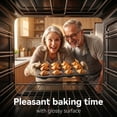 thumbnail image 5 of M Buder Baking Pans Set, 5 Piece Non-Stick Carbon Steel Bakeware Set with Muffin Pan & Cookie Sheet & Cake Pan, Black, 5 of 9