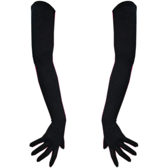 Jtbuh XLY Women Long Knit Gloves Arm Warmer Mittens Stretchy Point Finger Fashion Gloves