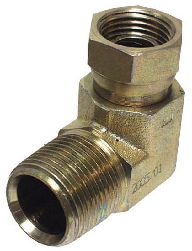 Apache 1/2" Male X 1/2" Female 90° Hydraulic Adapter – 3000 PSI, Swivel Style 1501 - View #13