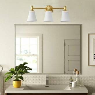 4-Light Vanity Bathroom Light Fixture - Silver With Clear Glass, Modern Wall Sconce For Mirror & Bedroom