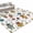 White, variant on Entryway Rug 2'x3', Cartoon Space Kitchen Runner Rugs Non-Slip Carpet Mats, Funny Cute Rocket Star Planet Bedside Rugs Runners Washable Floor Carpet for Bathroom Laundry Room