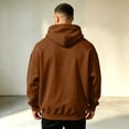 thumbnail image 6 of Men's Heavy Blend Drawcord Hooded Sweatshirt fall winter Casual Long Sleeves Hooded Sweatshirt with Kangaroo Pockets Coffee M, 6 of 6