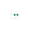 thumbnail image 5 of 14K White Gold Emerald Earrings, 5 of 5