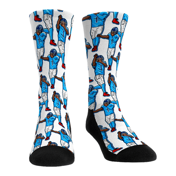 Unisex Rock Em Socks Cam Ward Tennessee Titans Player Celebration Crew Socks