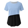 thumbnail image 4 of Gytharion Breastfeeding Pregnancy T-shirts for Women Crewneck Short Sleeve Maternity Blouse Color-bloking Comfortable Nursing Tops, 4 of 6
