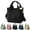 Black, variant on Tote Bag for Women,Large Capacity Multi-Pocket Canvas Tote Bag with Zipper,Crossbody Bag for Women Niche Lady Style，Green