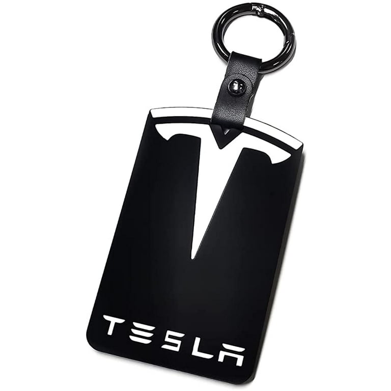 Petmoko Tesla Key Card Holder for Model 3 and Model Y Silicone Protector  Key Chain LOGO Pattern Car Accessorie