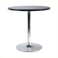thumbnail image 2 of Winsome Wood Spectrum 29" Round Dining Table, Black & Chrome, 2 of 5