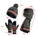 thumbnail image 2 of Gorro De Punto De Invierno Bufanda Conjunto De Guantes A Prueba De Viento Acrílico Forro Polar Gorro Cálido Con Pompón Guantes De Pantalla Táctil Para Mujeres Hombres Ciclismo Esquí Serendint AP007832-03, 2 of 6