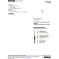 thumbnail image 2 of Kohler K-7396-BL Support de Plafond pour Bras de Douche de 3 Po&44; Noir Mat, 2 of 3
