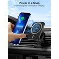 thumbnail image 2 of ExtreLife Magnetic Car Mount Charger Compatible for iPhone 17/16/15/14/13/12, 15W Fast Wireless Charging, 360°Adjustable Air Vent Phone Holder, 2 of 7