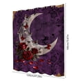 thumbnail image 3 of Yhmxh Halloween & Fall Shower Curtain with 12 Hooks, Gothic Moon Cute Ghost Autumn Cat Pumpkin Bathroom Curtain Set, Waterproof Polyester Bath Curtain for Bathroom Home Decor, 3 of 6